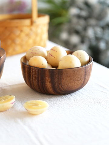 Kitchen Natural Wooden Bowl Household Fruit Bowl Salad Bowl