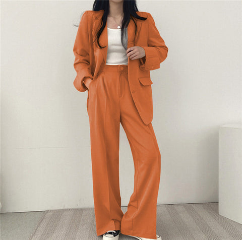 Korean Style Casual Suit Set Women